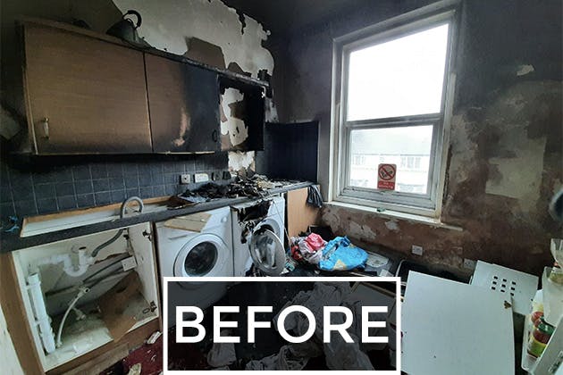 Flat 3 Kitchen Before