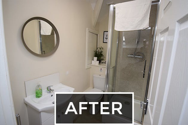 Shower room after