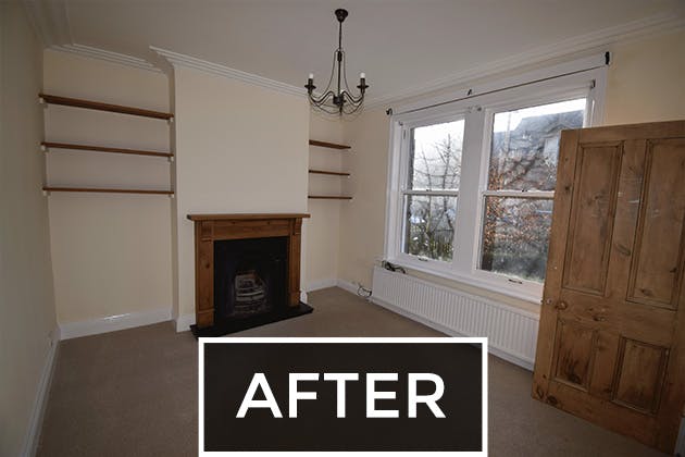 Living room after