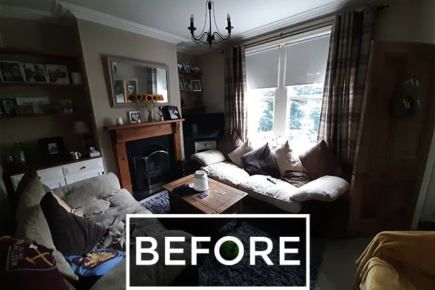 Living room before