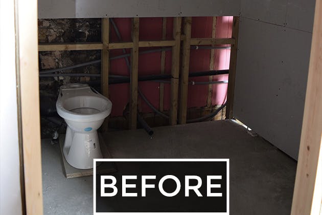 Shower Room before